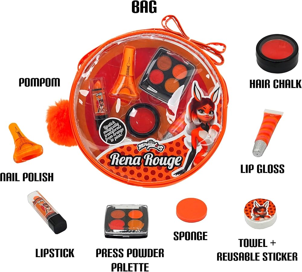 Amazon.com : Miraculous Ladybug Kids Makeup Set - 10 Piece Bag